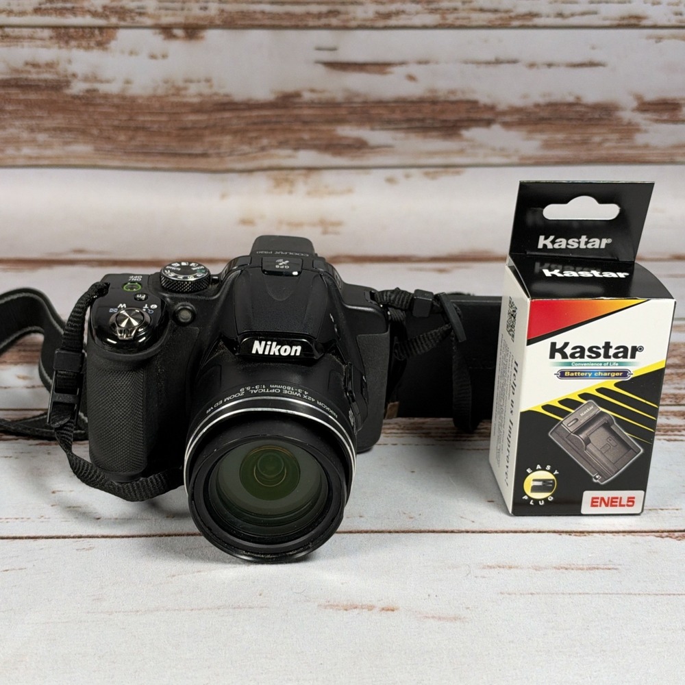 Nikon Coolpix P520 18.1 MP Digital Camera Black Flip Screen Issue For Parts